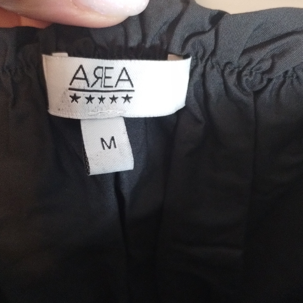 NWT AREA Black Bandeau sz M - Picture 3 of 5